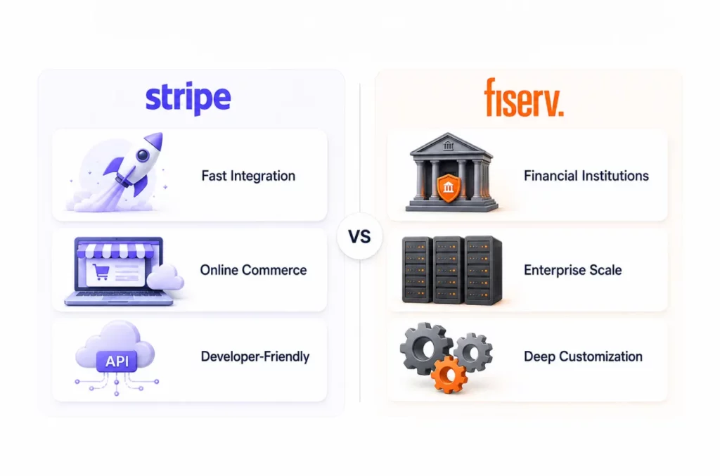 Stripe vs Fiserv: Core Differences Explained