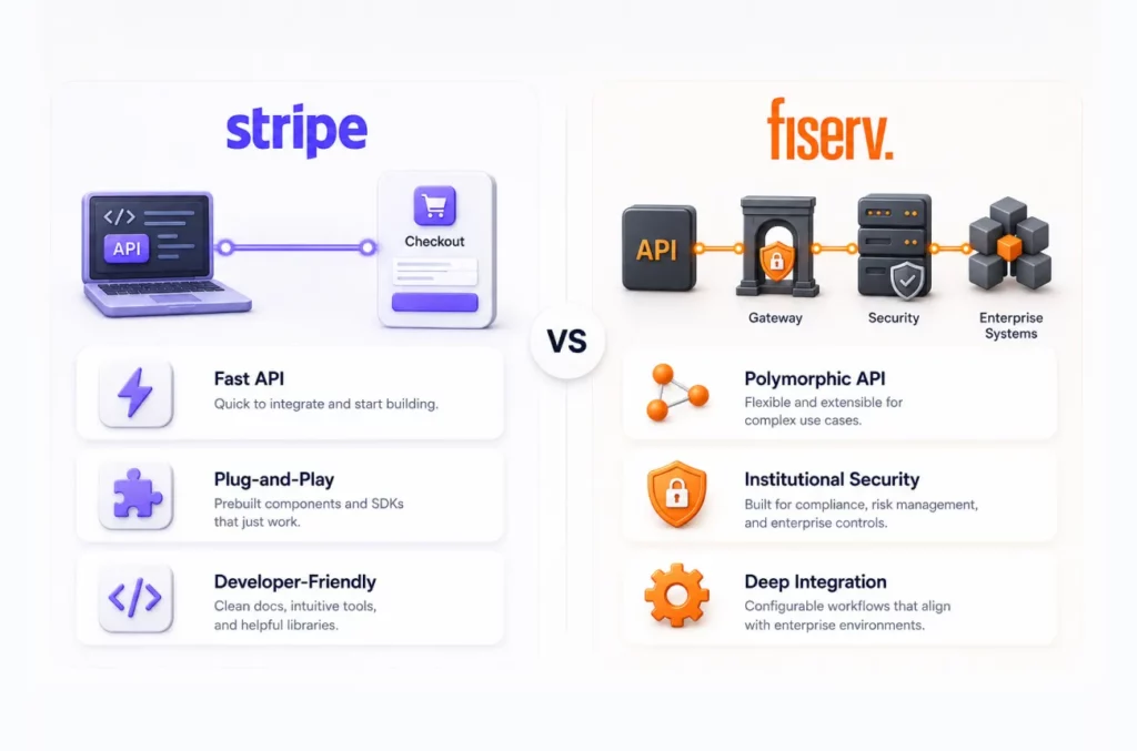 Fiserv vs Stripe: Integration and Developer Tools